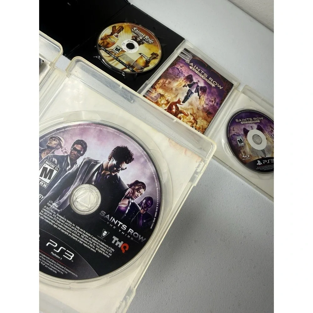Saints Row 2 The Third Gat Out of Hell Sony PlayStation 3 PS3 Game Lot 3 Tested